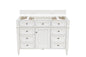 Brittany 48" Single Vanity in Bright White