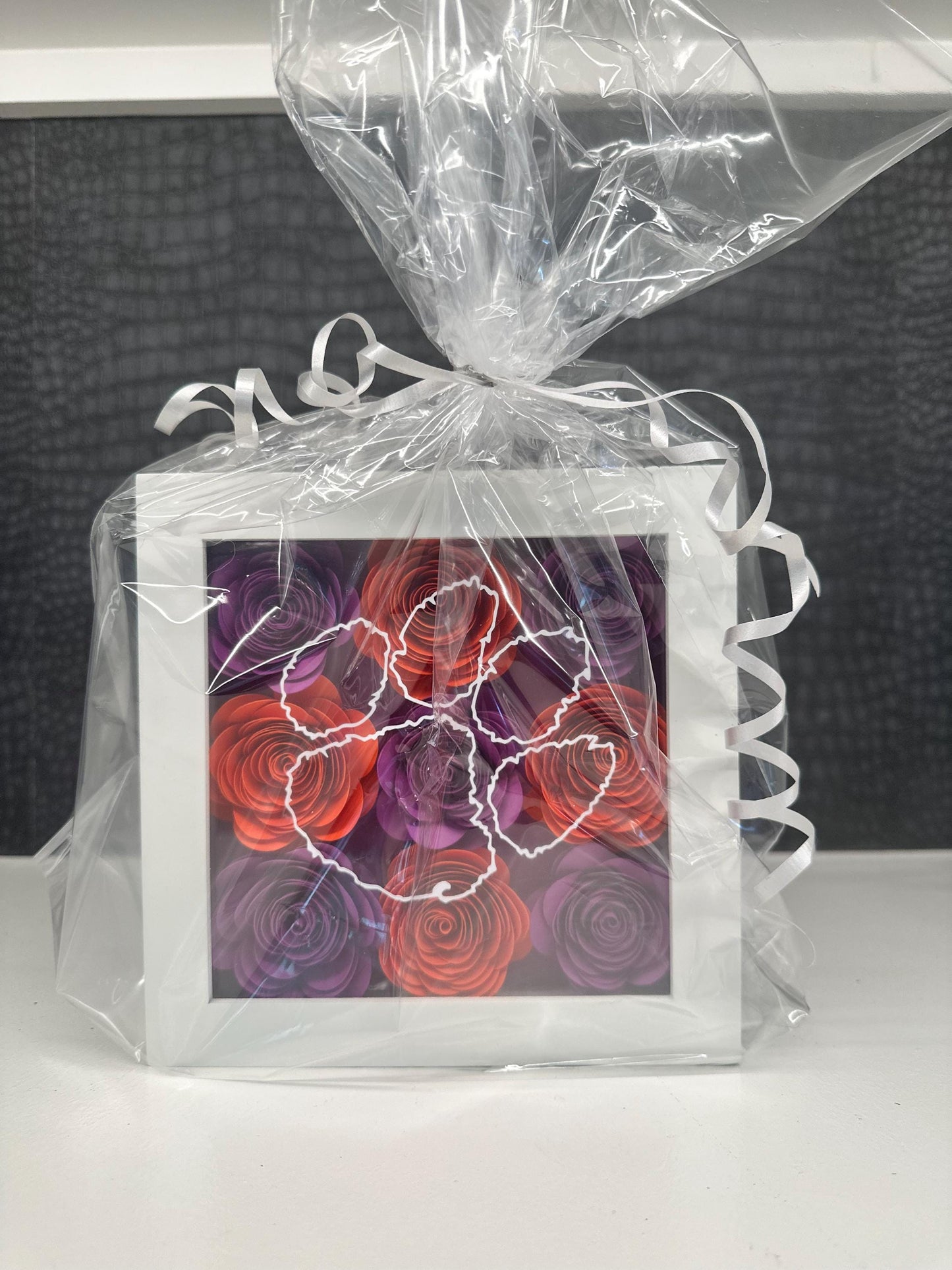 Custom College Flower Shadowbox