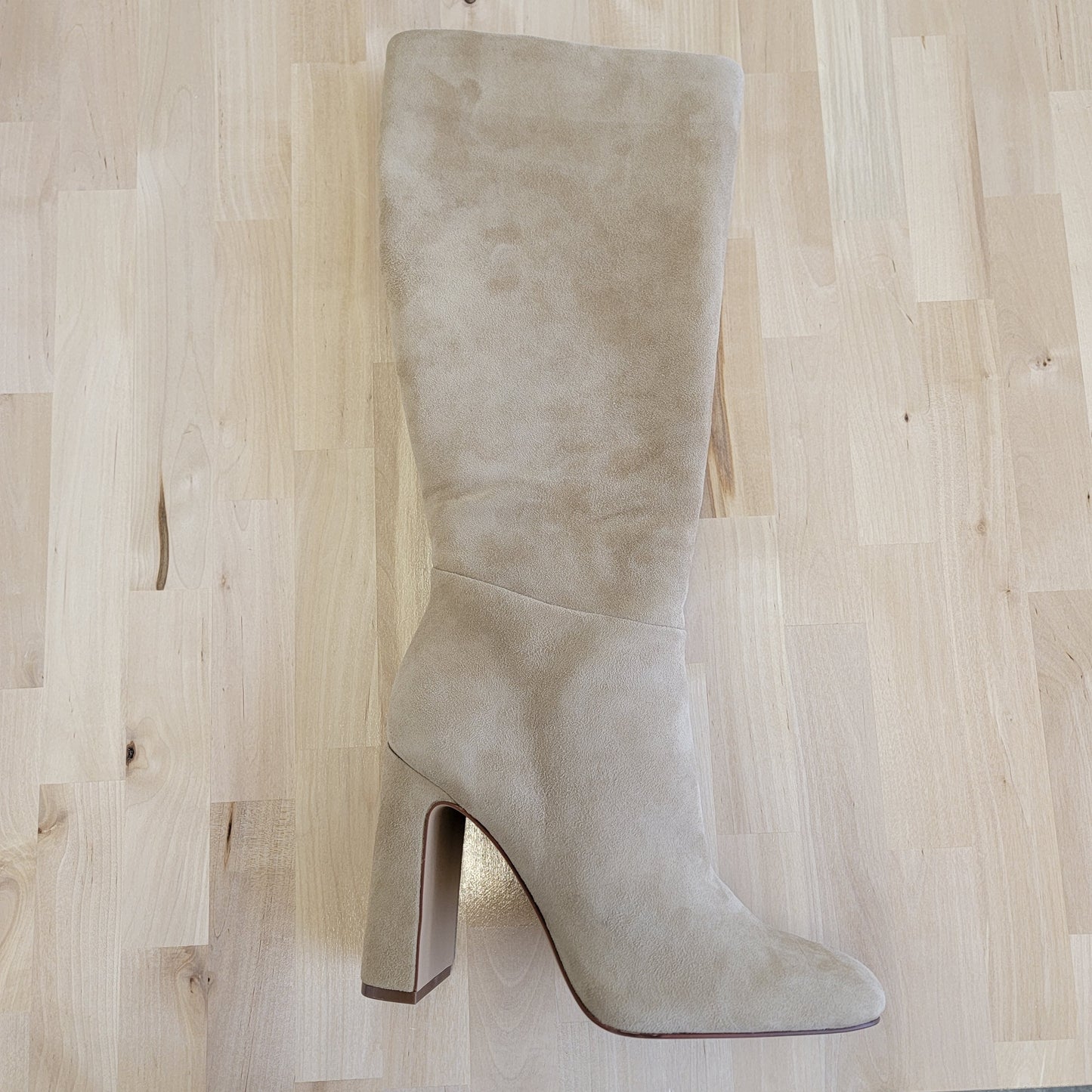 Steve Madden Ally Suede Almond Toe Knee-High Boots Sz 11 NWT