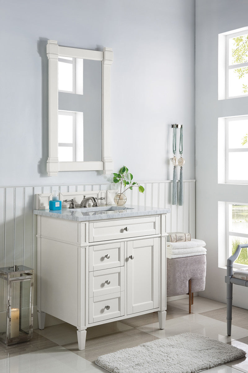 Brittany 30" Single Vanity in Bright White