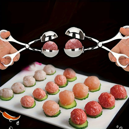 Effortless NonStick Stainless Steel Meatball Maker for Camping