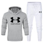 Men's Solid Color Thick Jacket Set for Spring and Autumn