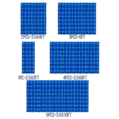 4 Rows Square Foil Balloon Wall Decoration