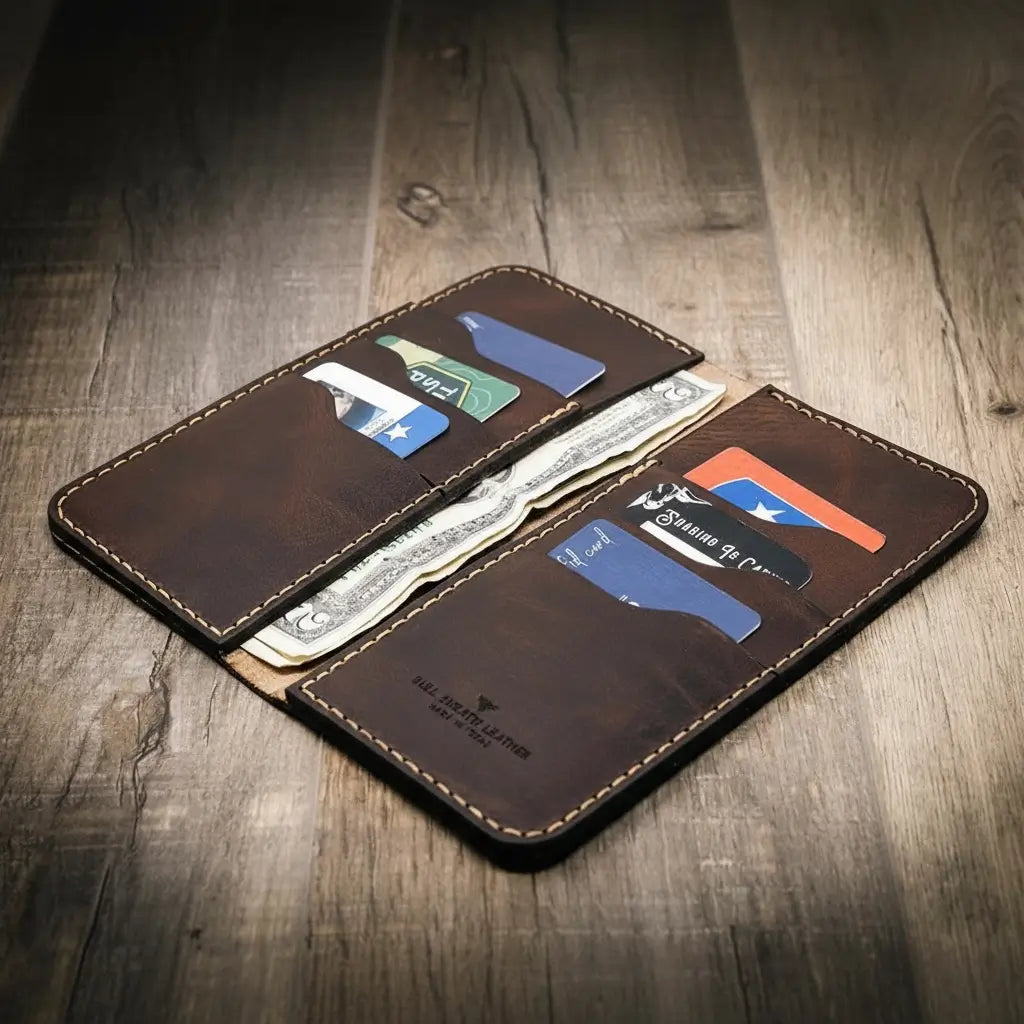The Houstonian Long Wallet - Walnut Brown
