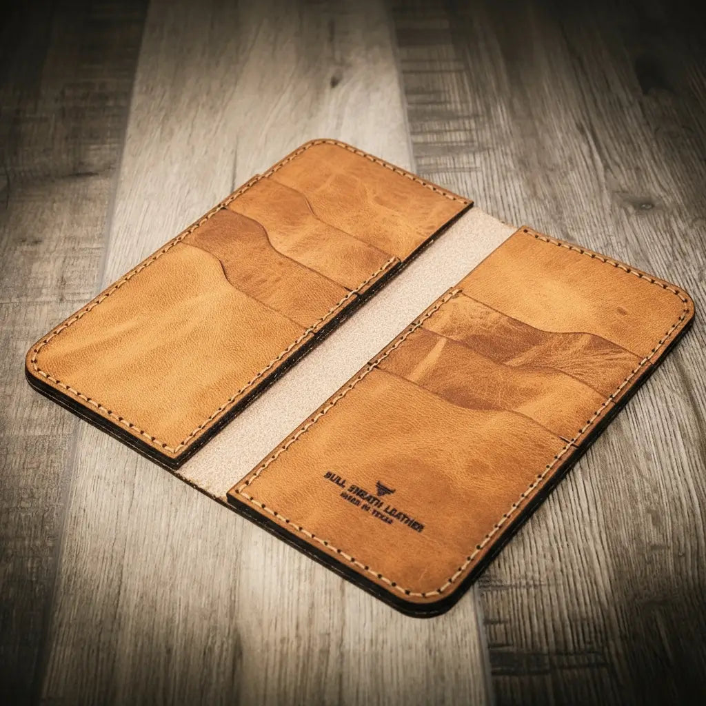 Western Long Wallet - Saddle Tan
