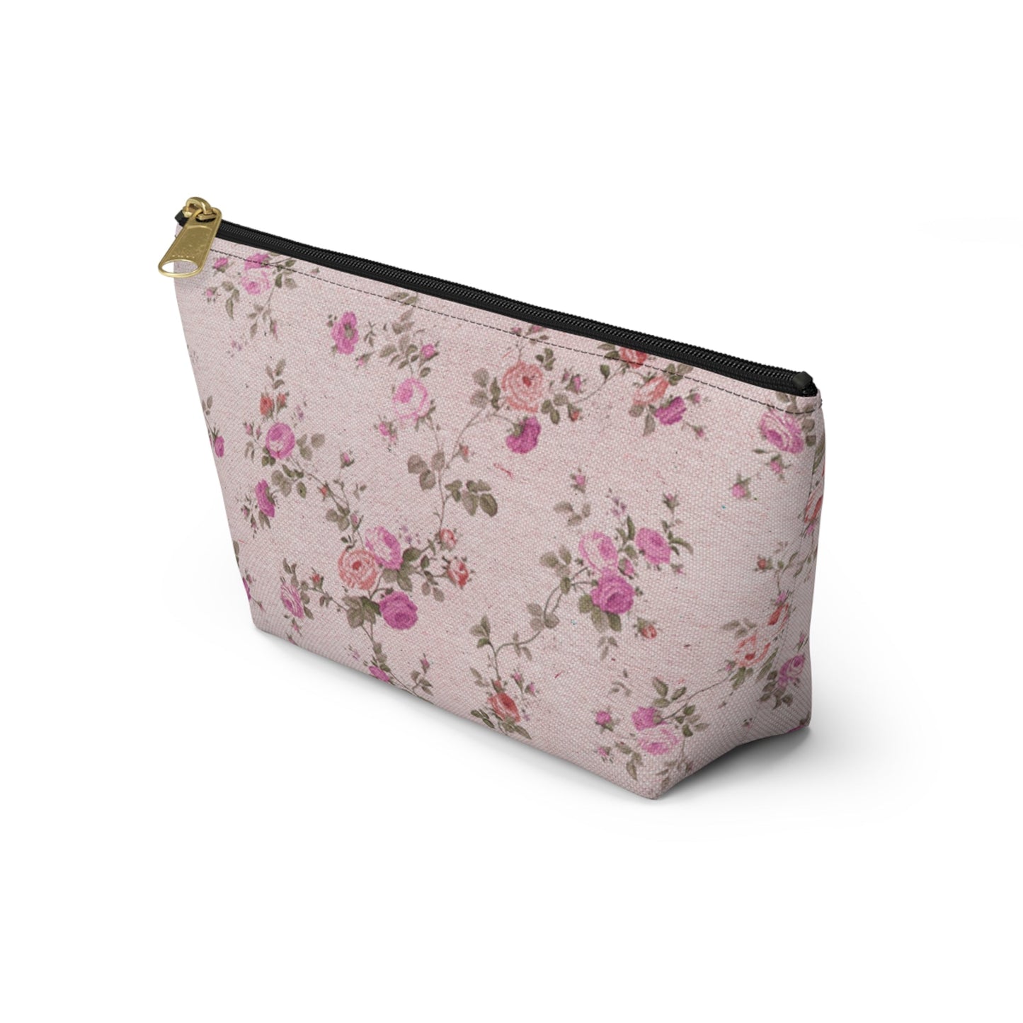 Customizable: Floral Accessory Pouch, Makeup Bag, Travel Organizer, Gift for Her, Pink Floral Bag, Cosmetic Case, Everyday Essentials