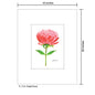 Single Peony, Print (#7830A)