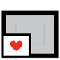 Heart Red Red, Print (#8233C)