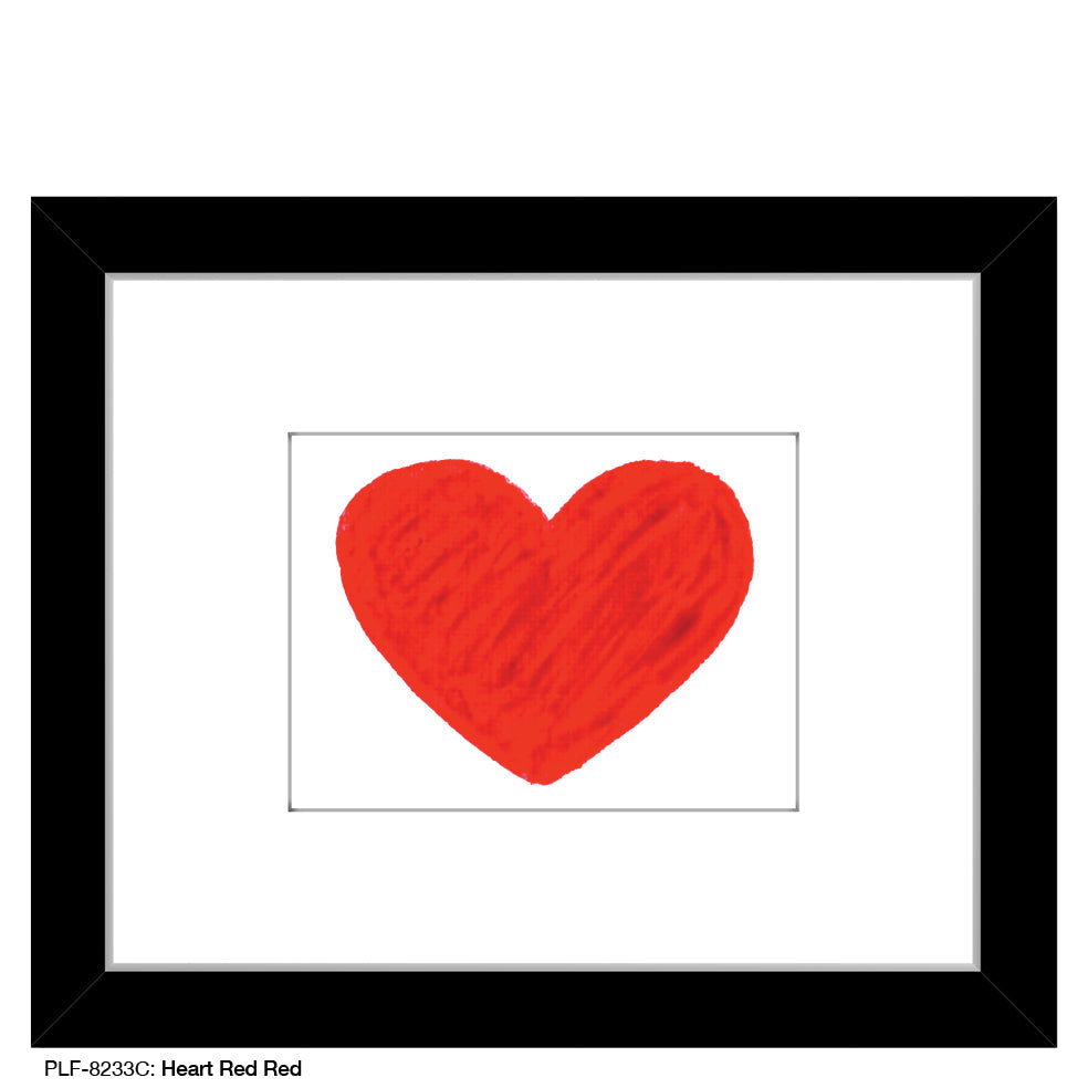Heart Red Red, Print (#8233C)