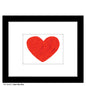 Heart Red Red, Print (#8233C)