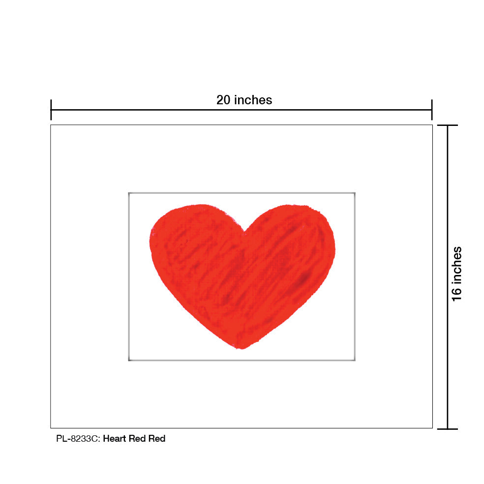 Heart Red Red, Print (#8233C)