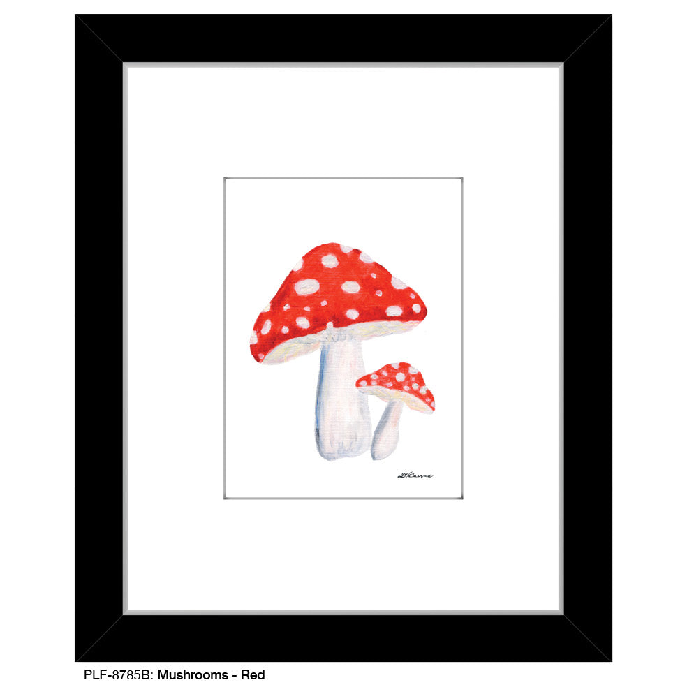 Mushrooms - Red, Print (#8785B)