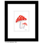 Mushrooms - Red, Print (#8785B)
