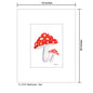 Mushrooms - Red, Print (#8785B)