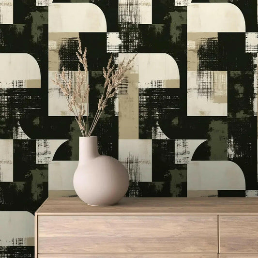 Urban Relic Geometric Wallpaper