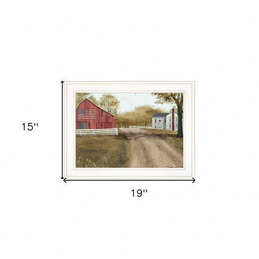 Summer in the Country 1 White Framed Print Wall Art | Home Decor | Kitchen + Metal