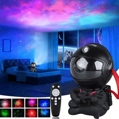 Galaxy Star Astronaut Projector Night Light – LED Nebula Sky Lamp for Kids & Adults, Bedroom & Room Decoration, Ideal Gift for Holidays or Birthdays