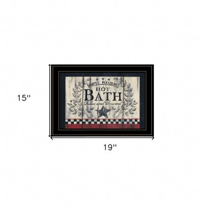 Hot Bath 14 Black Framed Print Wall Art