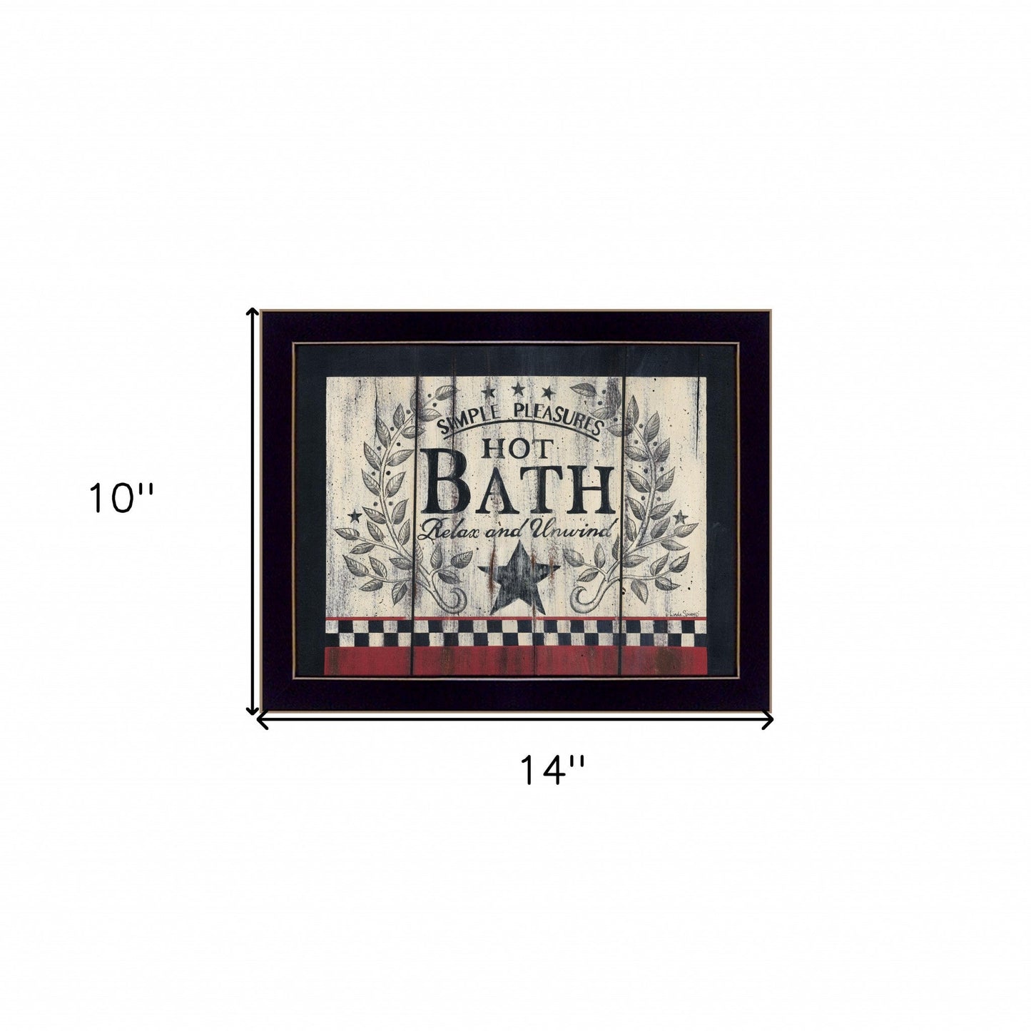 Hot Bath 15 Black Framed Print Wall Art