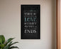 A TRUE Love Story Never Ends Black Framed Print Wall Art