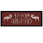 Moose Crossing Black Framed Print Wall Art