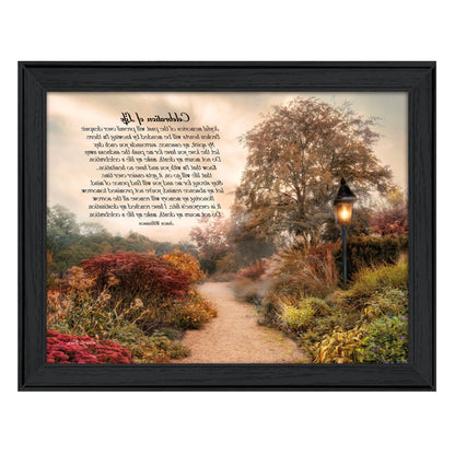 Celebration of Life Black Framed Print Wall Art
