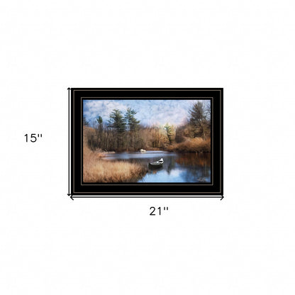Riverside 2 Black Framed Print Wall Art