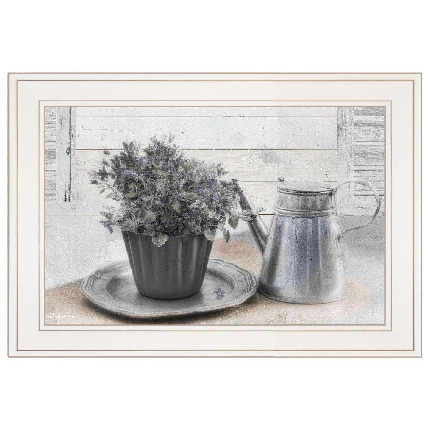 Light And Airy White Framed Print Wall Art