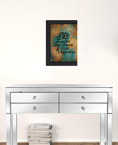 Good Friends 1 Black Framed Print Wall Art