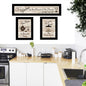 Set Of Three Kitchen Friendship Collection Iii 3 Black Framed Print Kitchen Wall Art