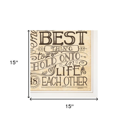 Set Of Two Together Or Each Other 1 White Framed Print Wall Art
