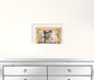 Set Of Two Bear Or Still Waiting 1 White Framed Print Wall Art