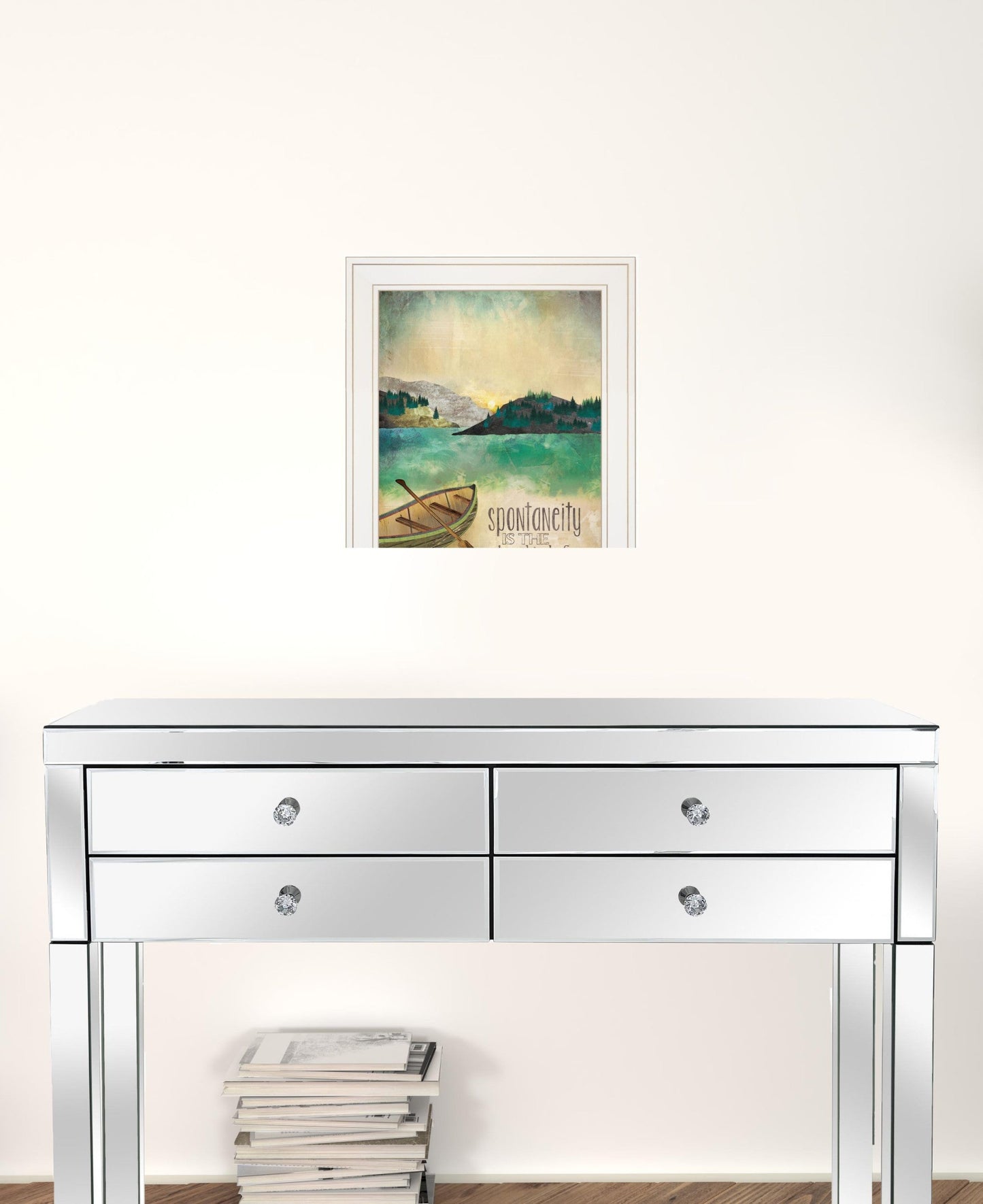 Set Of Two Right Direction Or Adventure 1 White Framed Print Wall Art