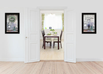 Set Of Two Where There Is Love 2 Black Framed Print Wall Art