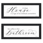 Set Of Two Household Humor 2-Piece 2 Black Framed Print Wall Art