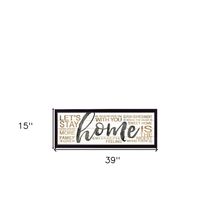 Set Of Two Love Or Home 2 Black Framed Print Wall Art