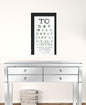 Set Of Two Eye Charts 4 Black Framed Print Wall Art