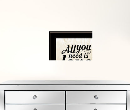 Set Of Two All You Need Is Coffee 2 Black Framed Print Wall Art