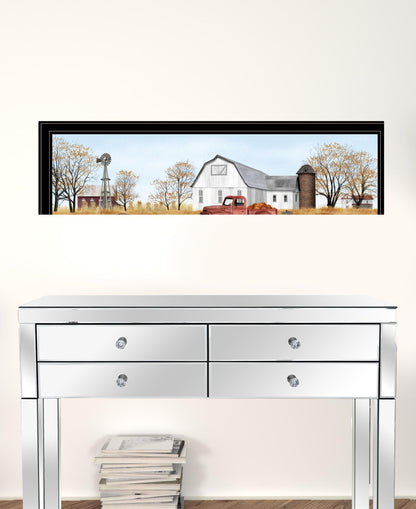 Set Of Two Billy Jacobs Seasonal Autumn Or Winter Black Frame Black Framed Print Wall Art