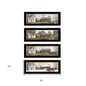 Set Of Four Seasons on the Farm Black Framed Print Wall Art