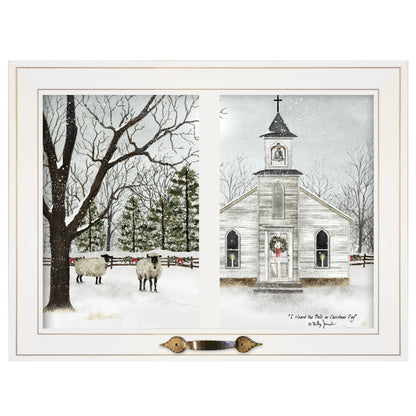 I Heard The Bells On Christmas Day 1 White Framed Print Wall Art