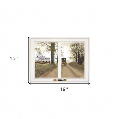 Heading Home 1 White Framed Print Wall Art