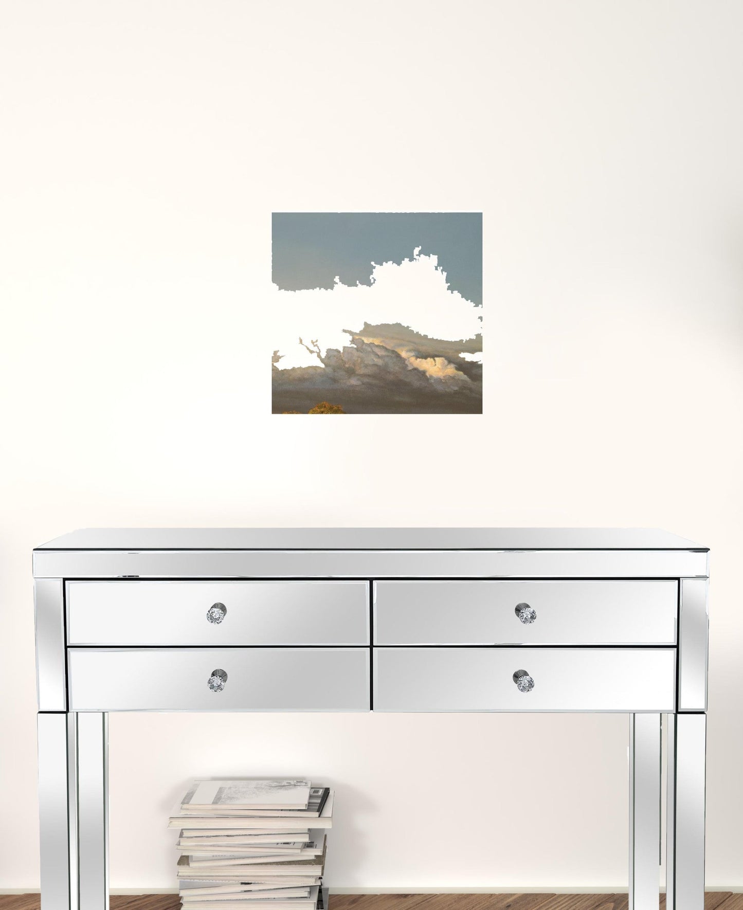 Summer Pastures Holstein Cows With Windmill White Framed Print Wall Art