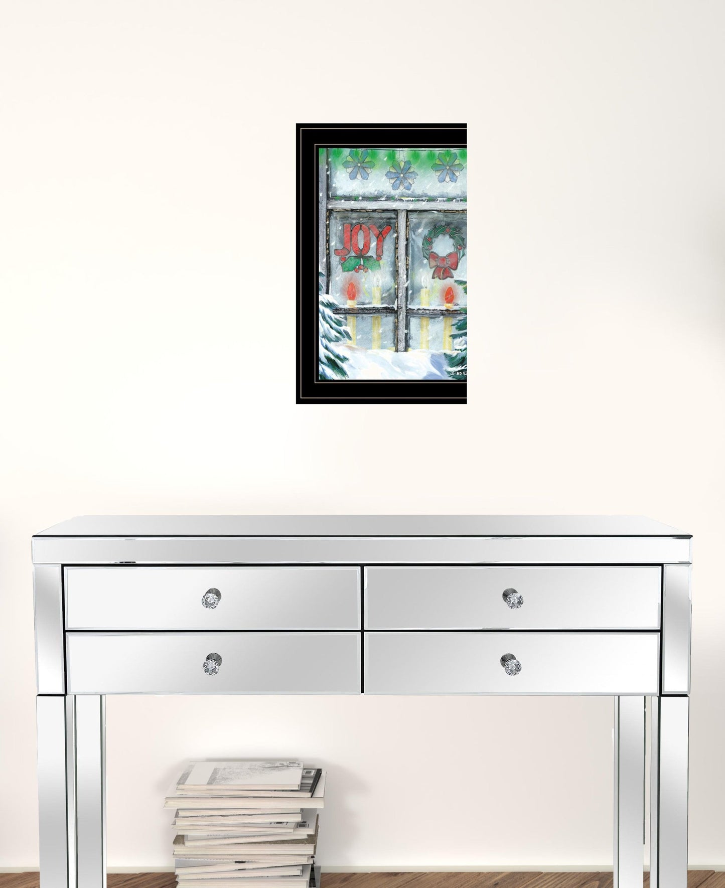 Christmas Joy 2 Black Framed Print Wall Art