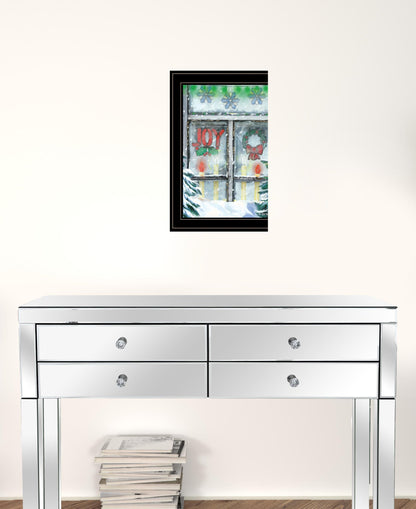 Christmas Joy 2 Black Framed Print Wall Art