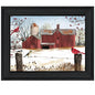 Winter Friends 4 Black Framed Print Wall Art