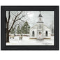 I Heard The Bells On Christmas 2 Black Framed Print Wall Art