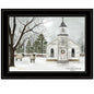 I Heard The Bells On Christmas 3 Black Framed Print Wall Art