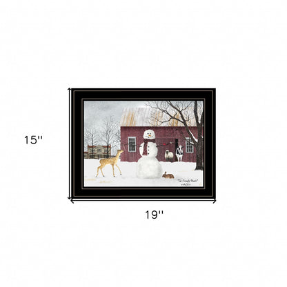 The Friendly Beasts 4 Black Framed Print Wall Art