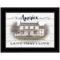 America Land That I Love Black Framed Print Wall Art